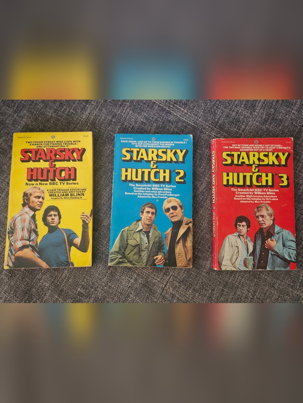 STARSKY & HUTCH 1-3 by Max Franklin (1976) Ballantine TV Series. Vintage.